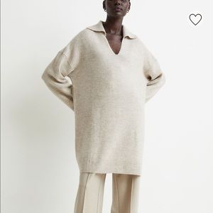 H&M collared sweater dress